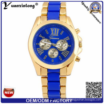 YXL-769 2016 tendencia diseño personalizado hecho agua resisten Chonograph Reloj insignia del OEM